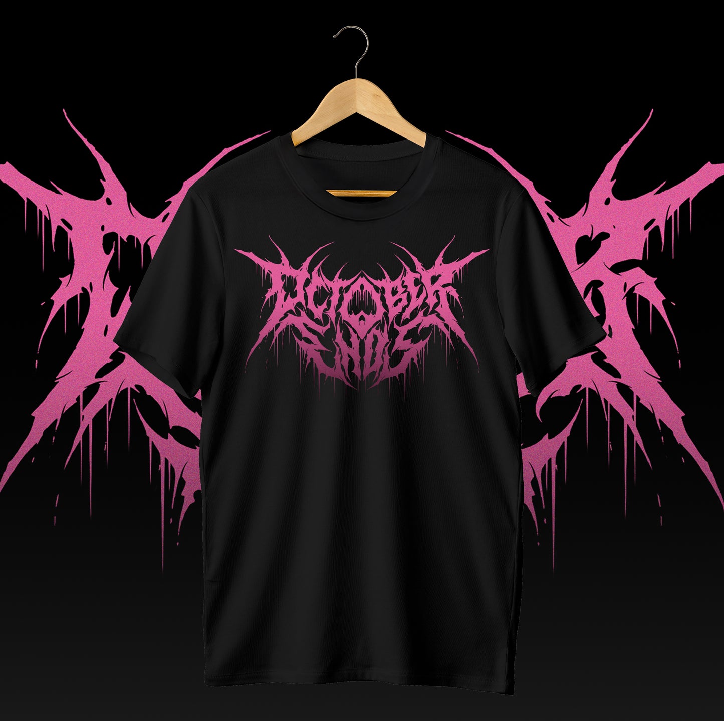 Deathcore Tee (PRE-ORDER) (Neon Pink)